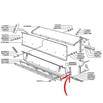 320649950.jpg GUARNIZIONE LATERALE LAMIERA IMBOCCO COD. 320649950
