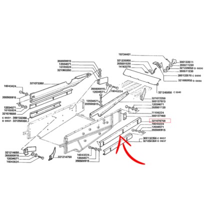 321078750.jpg SUPPORTO LATERALE VAGLIO COD. 321078750