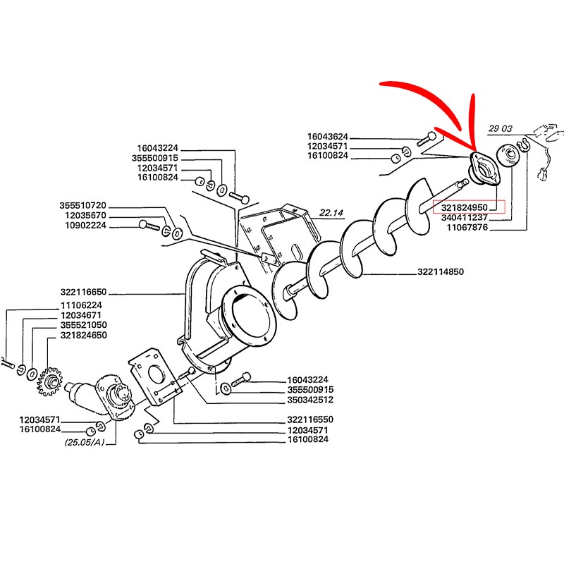 321824950.jpg SUPPORTO COCLEA COD. 321824950