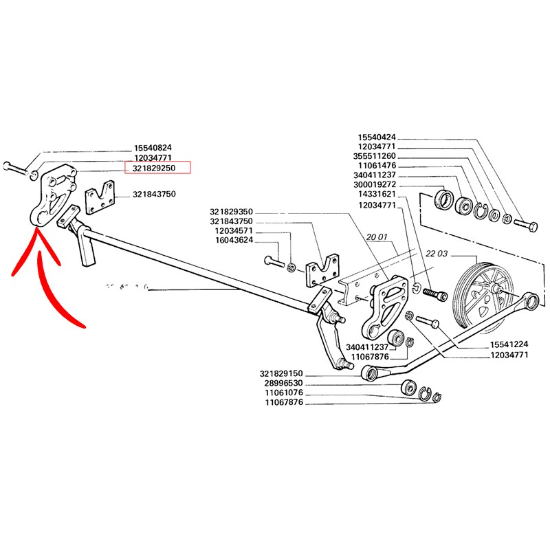 321829250.jpg SUPPORTO ALBERO COD. 321829250