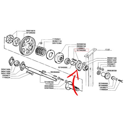 321945350.jpg SUPPORTO ALBERO COD. 321945350