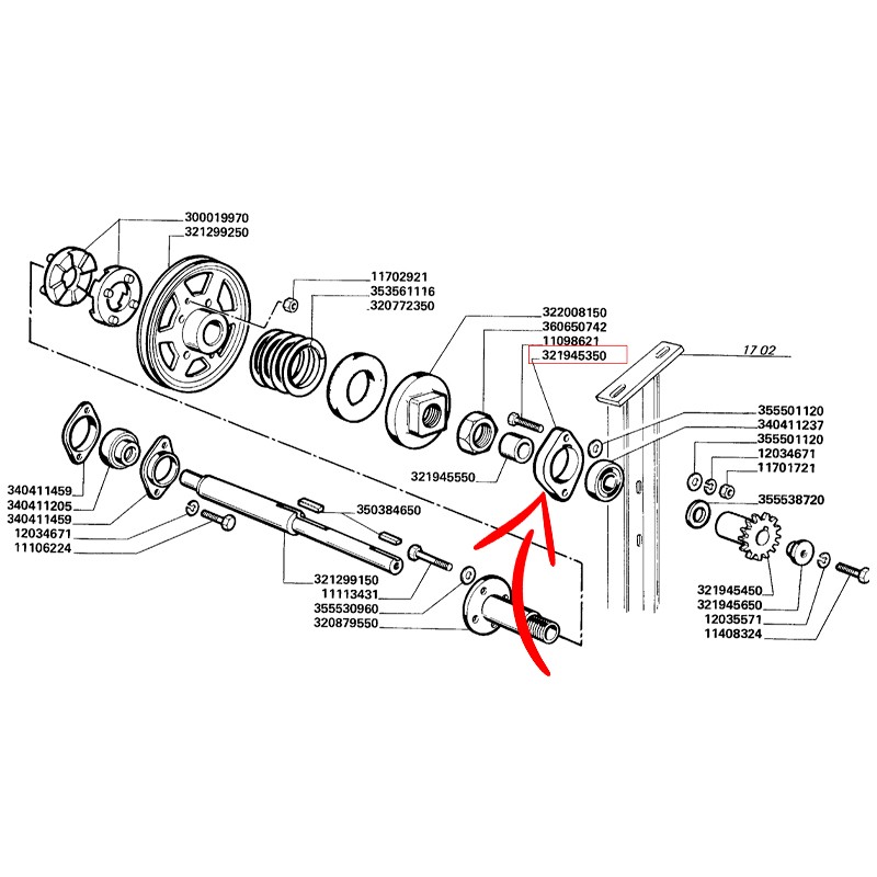 321945350.jpg SUPPORTO ALBERO COD. 321945350