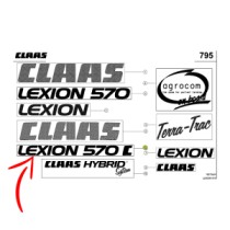 0005166870.jpg DECALCOMANIA "LEXION 570 C" COD. 0005166870