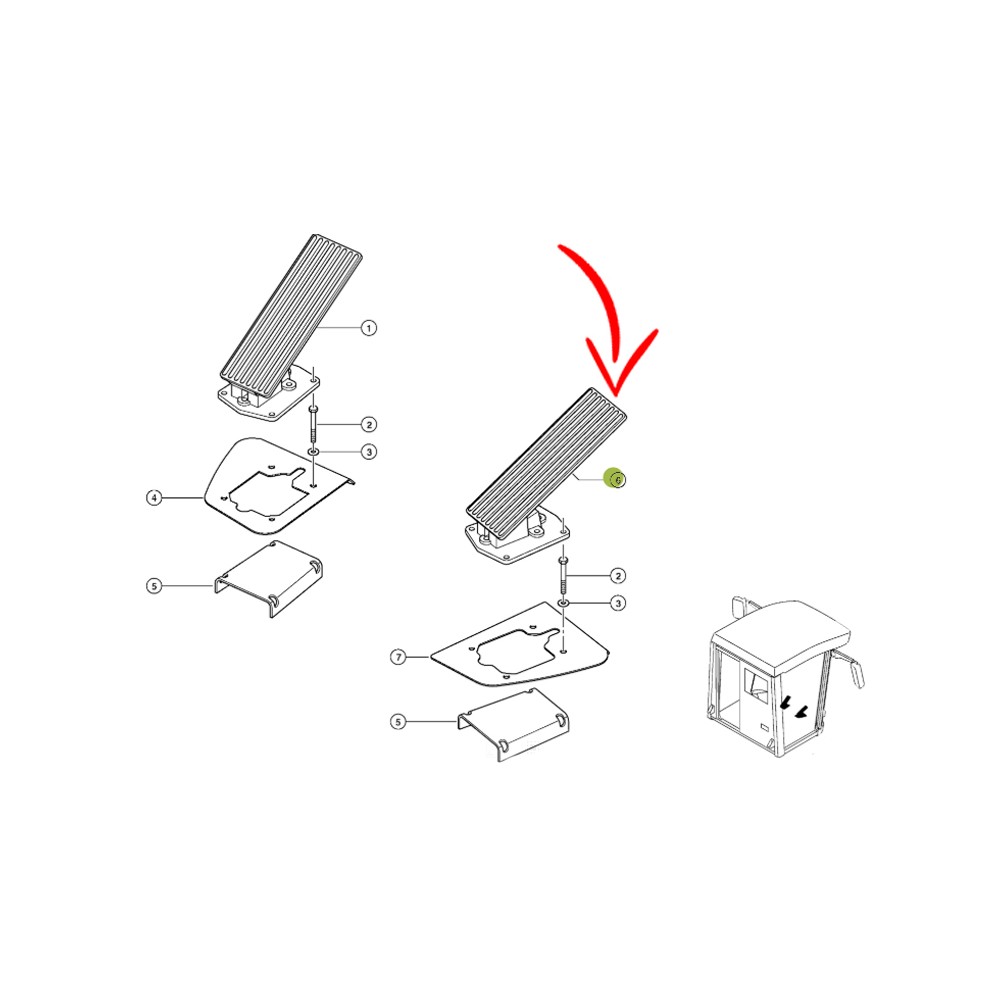 0005974410.jpg PEDALE DELL ACCELERATORE COD. 0005974410