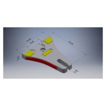 00310656CKR.jpg PIASTRA DI SCORRIMENTO A PAVIMENTO 170 MM METALLO INDURITO COD. 00310656CKR - 00310656