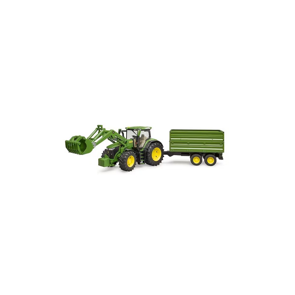 U03155.jpg JOHN DEERE 7R 3560 CON CARICATORE FRONTALE E RIMORCHIO COD. U03155