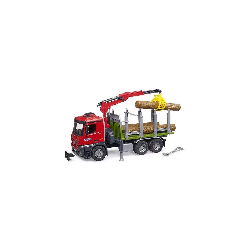 U03669.jpg MB AROCS AUTOCARRO PER LEGNAME CON GRU DI CARICO, 3 TRONCHI COD. U03669