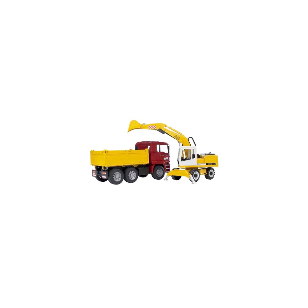 U02751.jpg MAN CAMION RIBALTABILE CON ESCAVATORE MOBILE COD. U02751