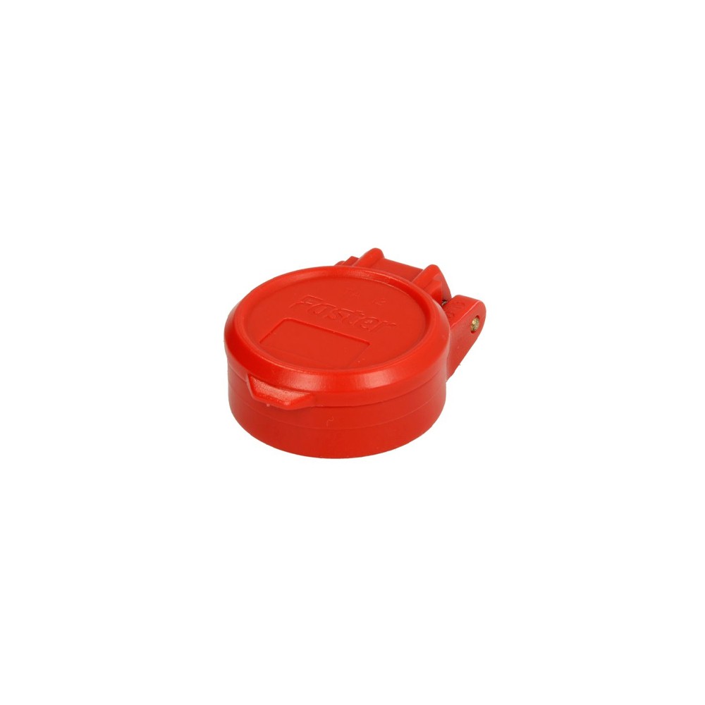 TA12R.jpg CAPPUCCIO PARAPOLVERE FASTER 1/2" ROSSO COD. TA12R