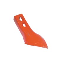 031050N.jpg PUNTA COLTIVATORE 235X90X7 MM, CURVA, 2 FORI, ADATTA PER NIEMEYER COD. 031050N - 031050