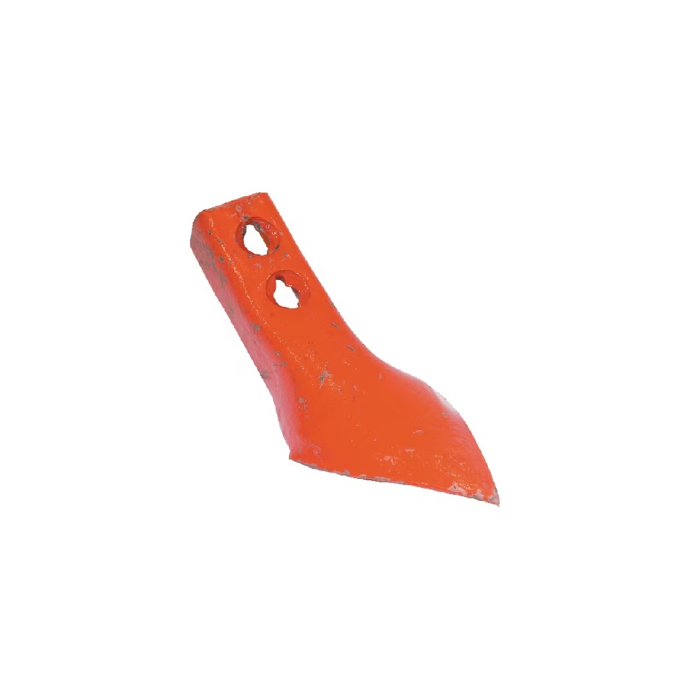 031050N.jpg PUNTA COLTIVATORE 235X90X7 MM, CURVA, 2 FORI, ADATTA PER NIEMEYER COD. 031050N - 031050