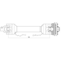 S.164306.jpg ALBERO CARDANICO 1010mm DISCO FRIZIONE 1 3/8" Z6 CAT.6 COD. S.164306