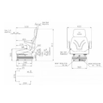 10551.jpg SEDILE TRATTORE TOP COMPLETO DI BRACCIOLI, POGGIATESTA E REGOLAZIONE SCHIENALE COD. 10551