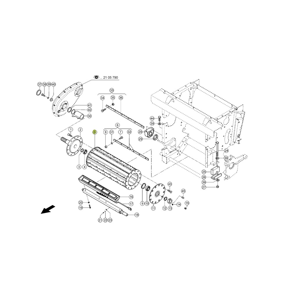 0026008140.jpg RULLO TRASPORTATORE COD. 0026008140