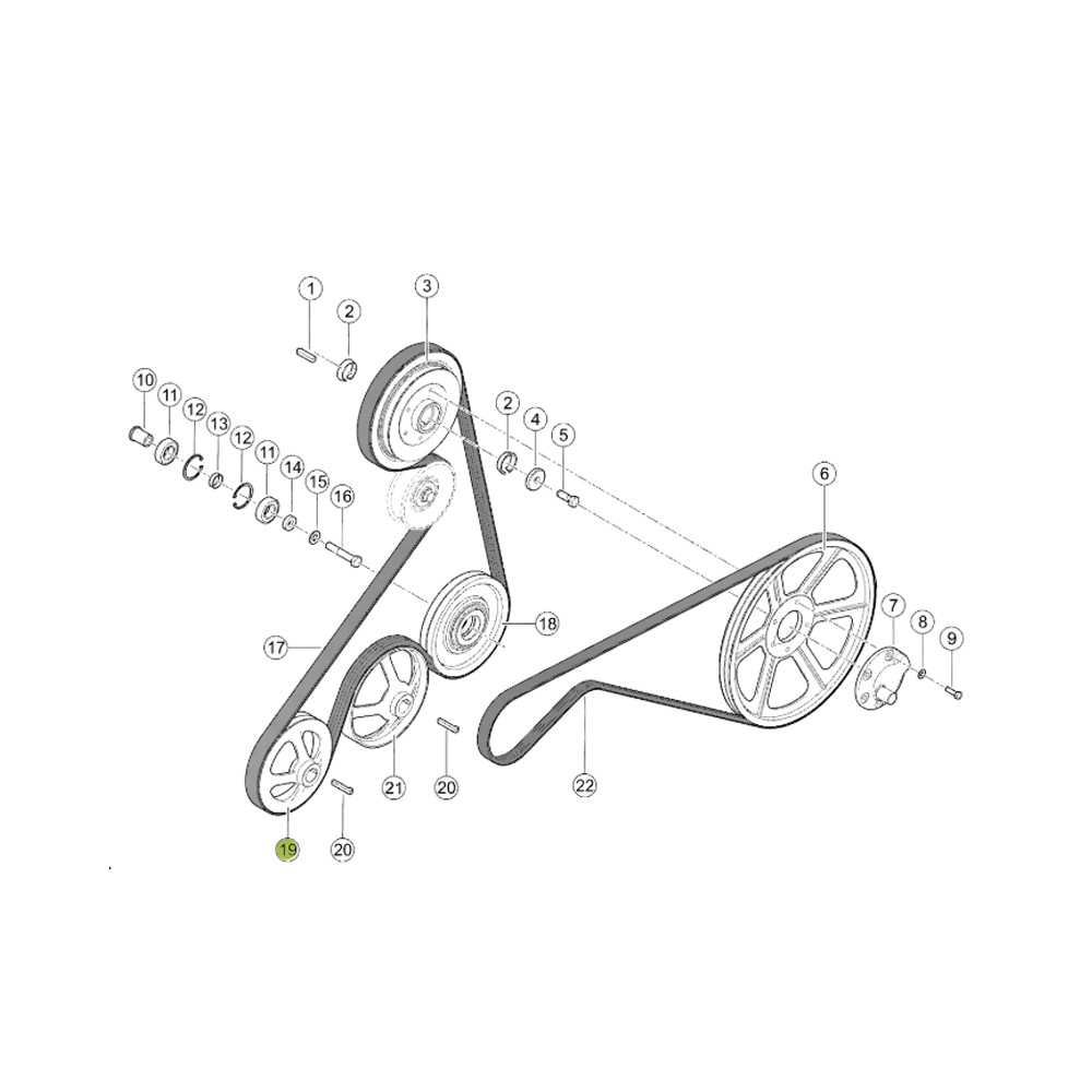 0023146121.jpg PULEGGIA CINGHIA TRAP. COD. 0023146121