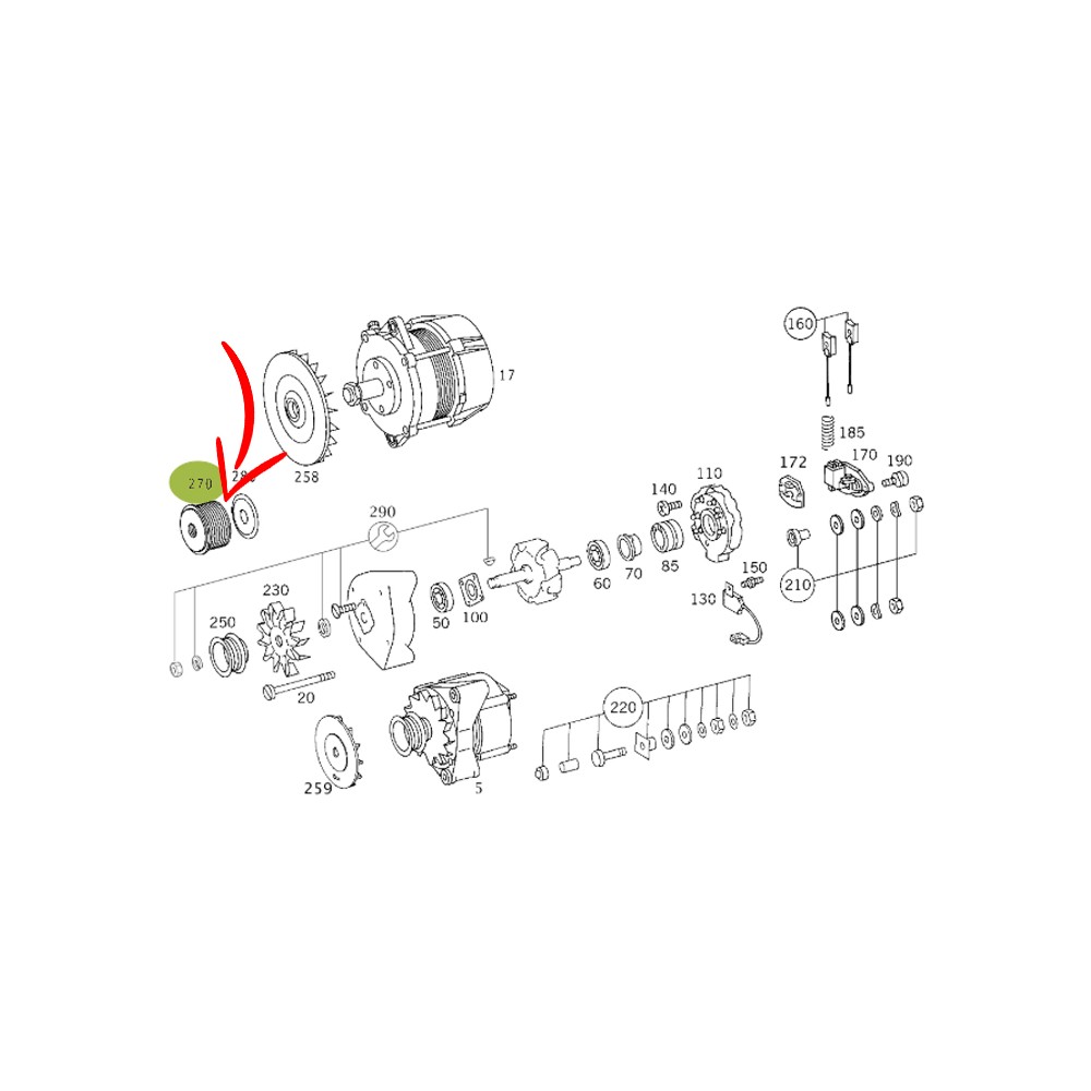 0019904980.jpg PULEGGIA PER CINGHIA TRAPEZOIDALE COD. 0019904980