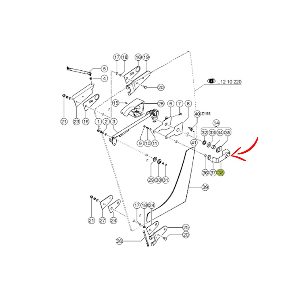 0005362160.jpg MANIGLIA COD. 0005362160