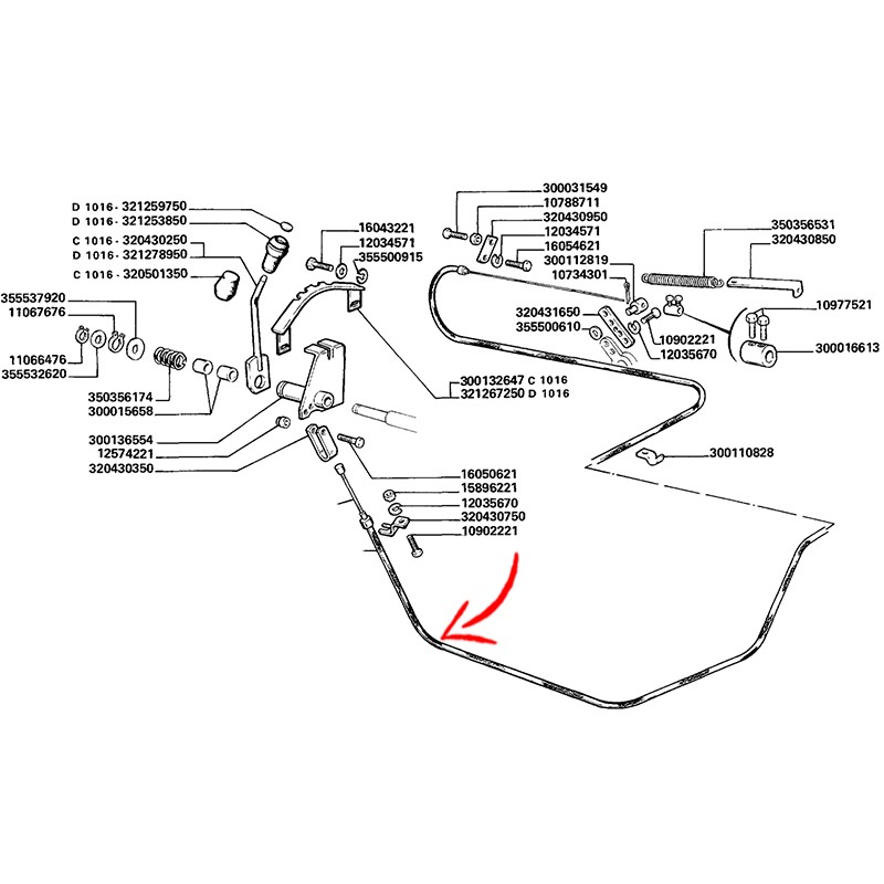 320705600.jpg CAVO ACCELERATORE MOTORE COD. 320705600