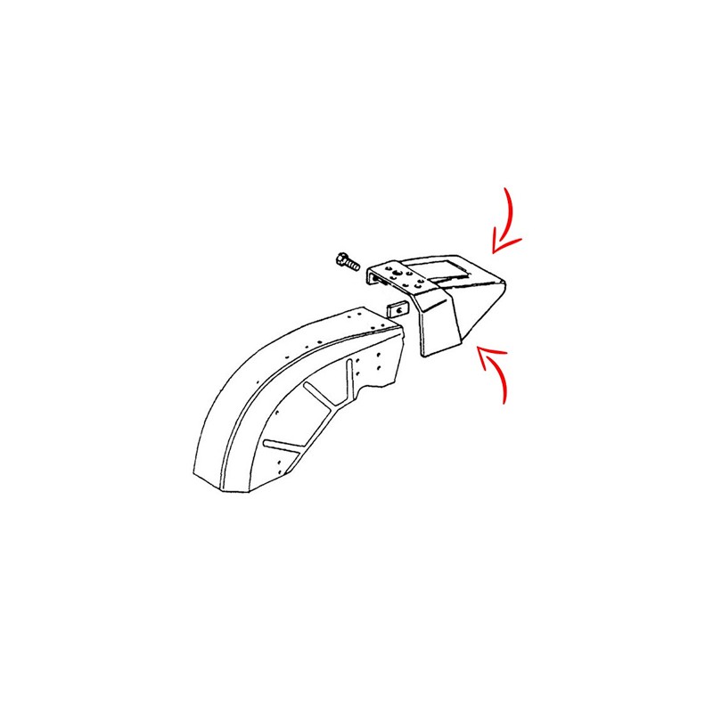 Paraspruzzi Sinistro Per Trattore FIAT - Codice 44906519, Compatibile Con Modelli 70/76V, 60/66F, 80/86F, Ecc.