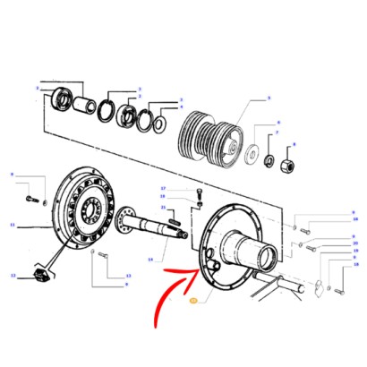 323375350.jpg SUPPORTO ALBERO COD. 323375350