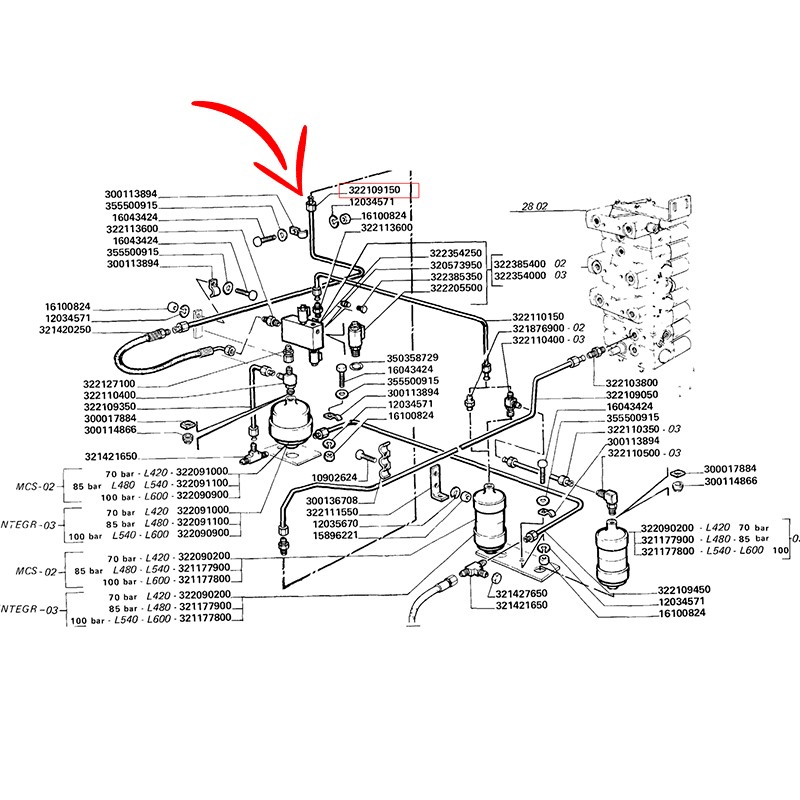 322109150.jpg TUBO DI OLIO COD. 322109150