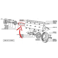 320522650.jpg ALBERO PASSANTE POSTBATTITORE 3550 COD. 320522650A