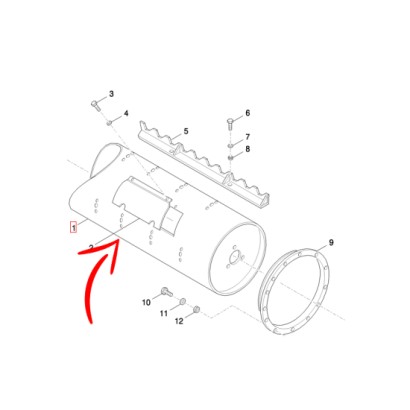 9593903.jpg RULLO PORTA DITO CANALE ELEVATORE COD. 9593903