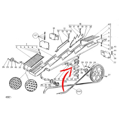 300113977.jpg ALBERO SCUOTIPAGLIA M152 COD. 300113977