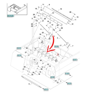 80447222.jpg COCLEA SCARICO GRANO COD. 80447222
