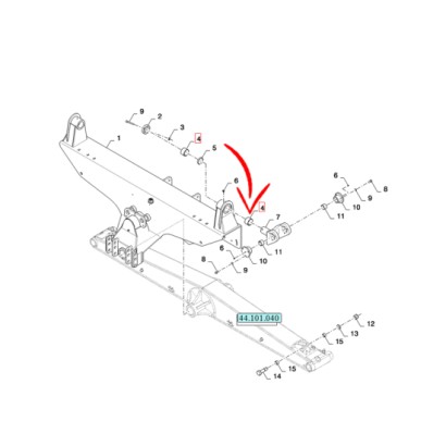 84430168.jpg BOCCOLA ASSALE ANTERIORE VERSIONE LARGA E STRETTA COD. 84430168 EX 84459543