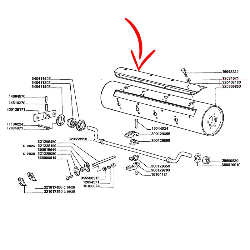 320403150.jpg ANCORAGGIO RULLO ALIMENTATORE COD. 320403150