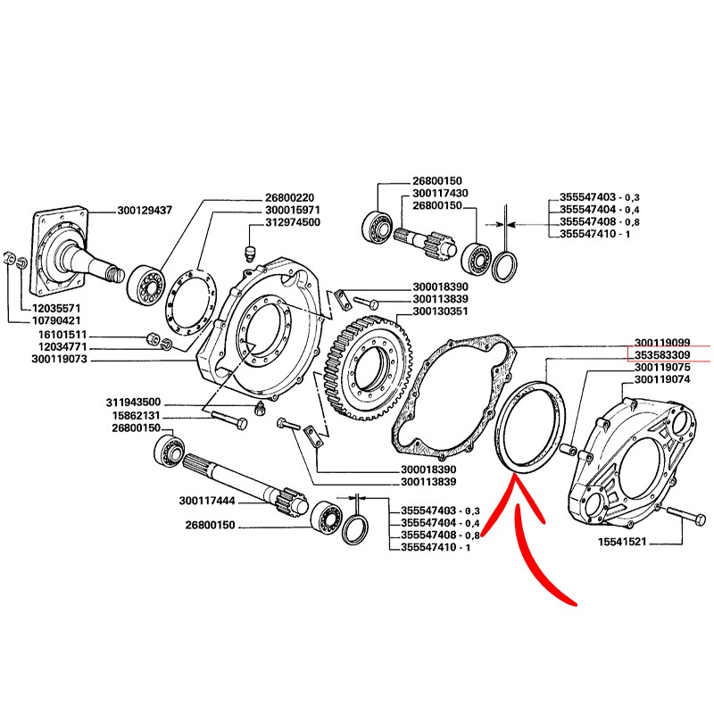 353583309.jpg PARAOLIO RIDUTTORE 112AL-132-152-3350AL-3450 COD. 353583309