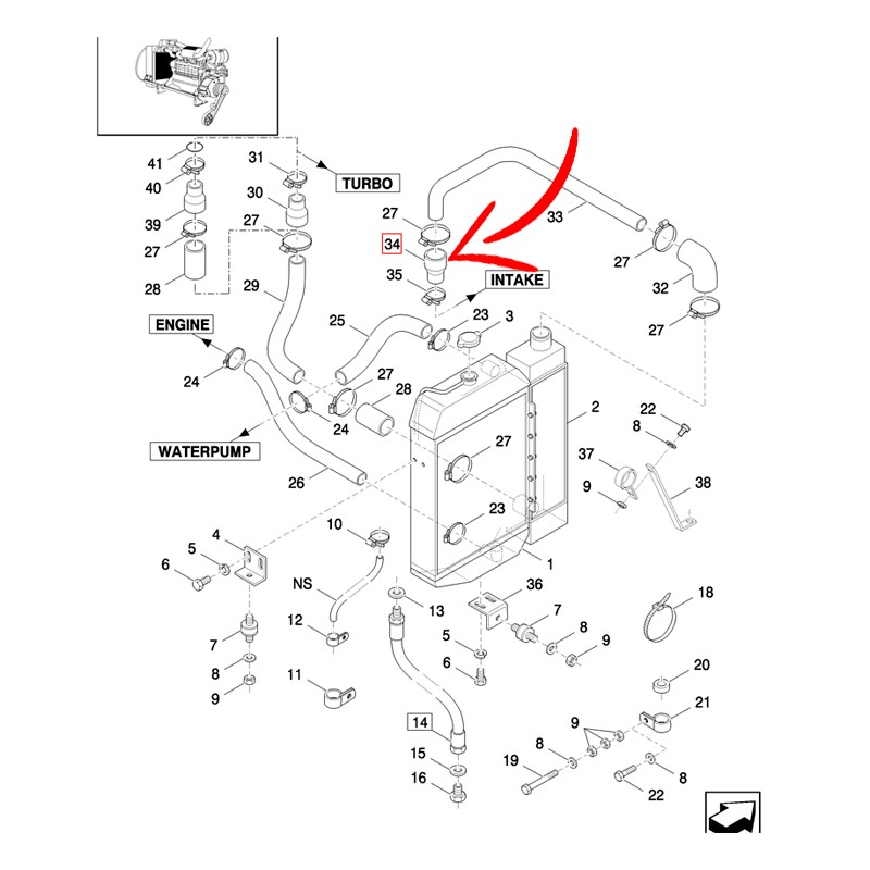 84015210.jpg TUBO RADIATORE COD. 84015210