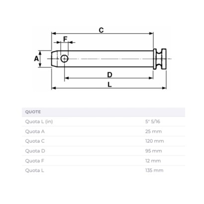 03807.jpg PERNO PER TERZO PUNTO Ø25 UTILE   95mm COD. 03807