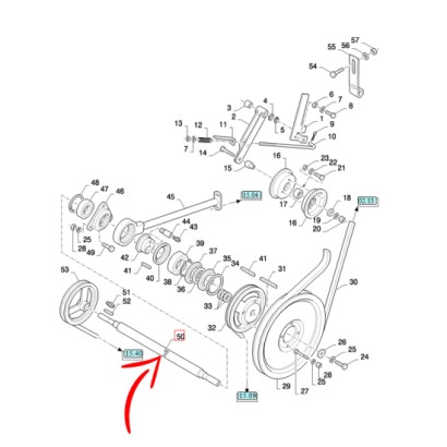 9504213.jpg ALBERO COMANDO CASSONE COD. 9504213