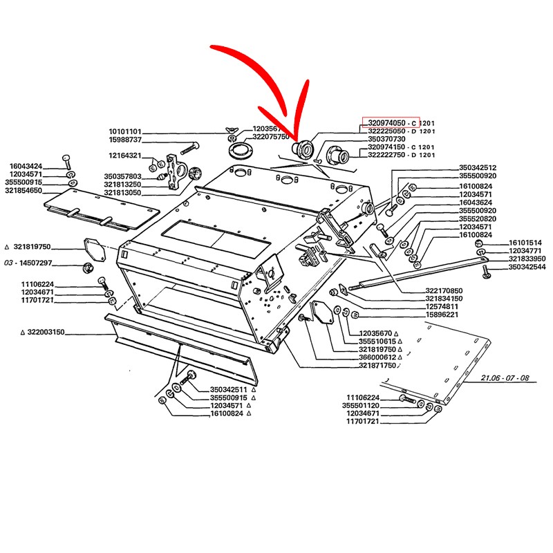 320974050.jpg SUPPORTO SERIE L COD. 320974050