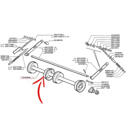 321833450.jpg RULLO CANALE ELEVATORE COD. 321833450