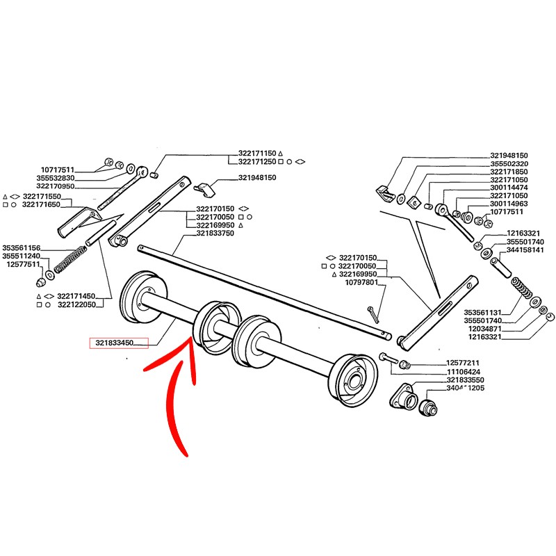 321833450.jpg RULLO CANALE ELEVATORE COD. 321833450