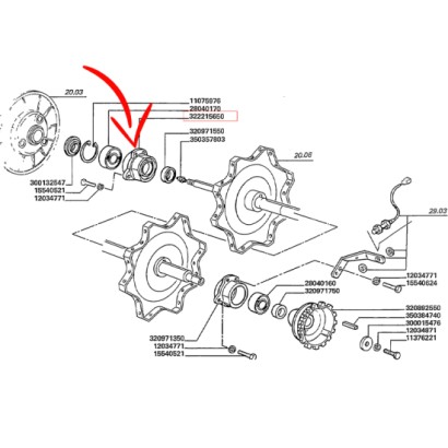 322215650.jpg SUPPORTO DESTRA COD. 322215650