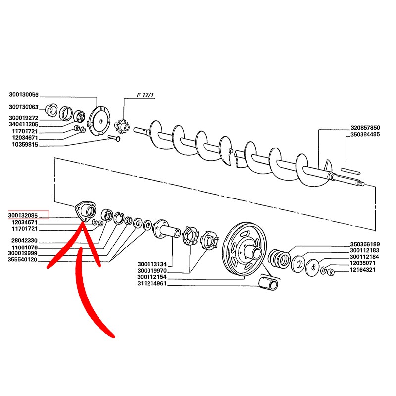 300132085.jpg SUPPORTO COCLEA COD. 300132085