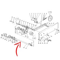 300115786.jpg ALBERO ELEVATORE INFERIORE ATTACCO CARDANO LAV 152 COD. 300115786