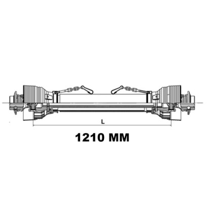 PTO60Y21T1210GP.jpg ALBERO CARDANICO PTO 60 L: 1210mm COD. PTO60Y21T1210GP